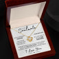 To My Soulmate - Always Remember I Love You - 14k White Gold Necklace and Poem Card