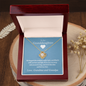To Our Granddaughter (From Grandma & Grandpa) - Hugged This Tight | Gold and Stainless Steel Knot Necklace
