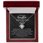 Dearest Daughter - No Mud, No Lotus | Gold Knot Necklace 14K White Gold Finish Luxury Box