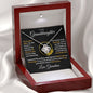 To My Granddaughter (Love Grandma), Always Love You Gold and Stainless Steel Necklace