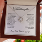 To My Granddaughter, Pages of My Life | Gold and Stainless Steel Necklace