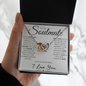 To My Soulmate - One Wish, Stainless Steel and Rose Gold Necklace