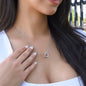 Beautiful Sister - On Your Wedding Day Necklace and Poem, Anniversary, Valentine's Day, Rose Gold Hearts Necklace