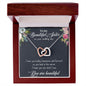 Beautiful Sister - On Your Wedding Day Necklace and Poem, Anniversary, Valentine's Day, Rose Gold Hearts Necklace Polished Stainless Steel & Rose Gold Finish Luxury Box