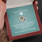 To Our Granddaughter - Beautiful Gold Locked Hearts Necklace