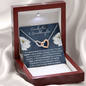 Grandmother & Granddaughter, Hearts as One - Interlocked Gold Hearts Necklace for Grand Daughter