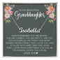 Granddaughter - Bravery | Custom Silver Stainless Steel Name Necklace