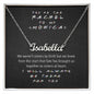 The Rachel to My Monica, Best Friends Custom Gold Monogrammed Name Necklace Gift Set Polished Stainless Steel Standard Box