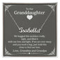 To Our Granddaughter (Love Grandma and Grandpa) | Custom Stainless Steel Name Necklace Polished Stainless Steel Standard Box