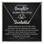 Dearest Daughter - No Mud, No Lotus | Custom Name Necklace Polished Stainless Steel Standard Box