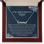 You Are Enough | Personalized Stainless Steel Monogram Necklace