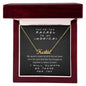 The Rachel to My Monica, Best Friends Custom Gold Monogrammed Name Necklace Gift Set 18k Yellow Gold Finish Luxury Box