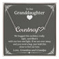 To Our Granddaughter - Personalized Heart Name Necklace, Stainless Steel
