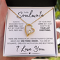 To My Soulmate - Your Last Everything | Stainless Steel and Gold Heart Necklace