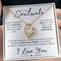 To My Soulmate – One Thing I Know | Stainless Steel and Gold Necklace 18k Yellow Gold Finish Standard Box