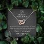 To My Best Friend - I'll Be There For You | Artisan Crafted Unbreakable Interlocked Hearts Necklace with Steel Cable Chain