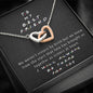 To My Best Friend - I'll Be There For You | Artisan Crafted Unbreakable Interlocked Hearts Necklace with Steel Cable Chain Standard Box