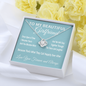 To My Girlfriend - Through the Tears and Laughter | 14k White Gold Necklace
