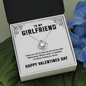 To My Girlfriend - I'll Always Choose You (VALENTINES DAY) | 14k White Gold Stainless Steel Necklace | Unique Handmade Gold Necklace for Girlfriend Two Toned Box