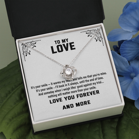 To My Love - I Choose You | 14k White Gold Stainless Steel Necklace | Unique Handmade Gift