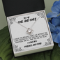 To My One and Only - I Love You Forever and More | 14k White Gold & Stainless Steel Necklace | Complimentary Gift Box and Heartfelt Message Card Two Toned Box