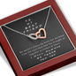 To My Best Friend - I'll Be There For You | Artisan Crafted Unbreakable Interlocked Hearts Necklace with Steel Cable Chain
