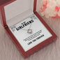 To My Girlfriend - I Choose You | 14k White Gold Stainless Steel Necklace | Unique Handmade Gold Necklace for Girlfriend (Love You Forever)