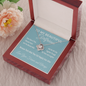 To My Girlfriend - Through the Tears and Laughter | 14k White Gold Necklace