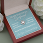 To My Girlfriend - Through the Tears and Laughter | 14k White Gold Necklace