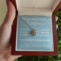 To My Girlfriend - Through the Tears and Laughter | 14k White Gold Necklace