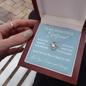 To My Girlfriend - Through the Tears and Laughter | 14k White Gold Necklace