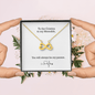 Cristina to My Meredith - You Will Always Be My Person | Cute Infinite Heart Friendship Necklace 18k Yellow Gold Finish