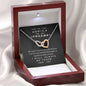 The Monica to My Phoebe | Vibrant Trending Locked Hearts Friendship Necklace Mahogany Style Luxury Box