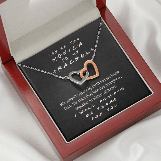 The Monica to My Rachel | Interlocked Hearts Eternal Friendship Necklace