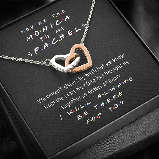 The Monica to My Rachel | Interlocked Hearts Eternal Friendship Necklace Jewelry ShineOn Fulfillment 