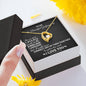 To My Beautiful Girlfriend | 1 Million Words | Gold Heart Necklace