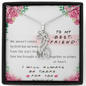 To My Best Friend - I Will Always Be There For You | 14k Gold Graceful Giraffe Friendship Necklace