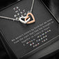 To My Best Friend | I'll Be There For You | Interlocking Hearts Necklace