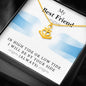 To My Best Friend - Tides of Life | Brilliant Stainless Steel Anchor Adjustable Friendship Necklace 18k Yellow Gold Finish Friendship Anchor