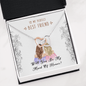 To My Best Friend, Will You Be My Maid of Honor | Interlocking Hearts Necklace