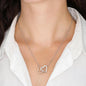 To My Best Friend, Will You Be My Maid of Honor | Interlocking Hearts Necklace