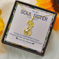 To My Soul Sister - Connected at Heart | 18k Gold Graceful Giraffe Friendship Necklace