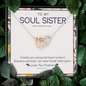 To My Soul Sister - Connected at Heart | Artisan Crafted Locked Hearts Friendship Necklace
