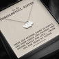 To My Unbiological Sister - Family For Life | Artisan Crafted 18K Gold / Silver Personalized Heart Initials Necklace Silver - 3 Hearts